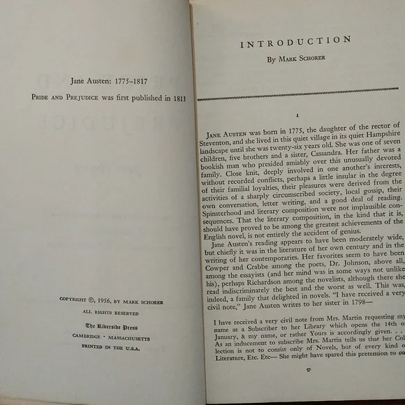 1956 Pride And Prejudice By:Jane Austen - Picture 3 of 8